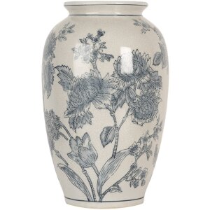 Ваза Clayre & Eef 6CE2074 White Blue Діаметр 17 см...