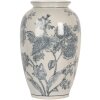 Ваза Clayre & Eef 6CE2074 White Blue Діаметр 17 см Висота 27 см