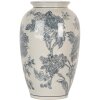 Ваза Clayre & Eef 6CE2074 White Blue Діаметр 17 см Висота 27 см