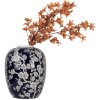 Clayre & Eef 6CE2083 Ваза сине-белая Ø 24x30 см керамическая в стиле ретро-винтаж