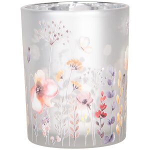 Clayre & Eef 6GL4982 Tealight Holder Set 2pcs Glass...