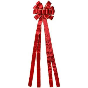 Clayre & Eef 65975R Декоративний бант червоно-золотий...