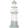 Clayre & Eef 6H2404 Декоративний маяк White Blue Ø 8 x 22 см МДФ, дерево