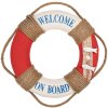Clayre & Eef Decoration Lifebuoy Ø 37x7 см белый красный морской
