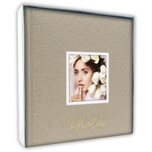 ZEP Фотоальбом Данте Бежевий 24x24 см 40 білих сторінок зі скловолокном