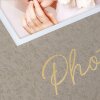 ZEP Фотоальбом Данте Бежевий 24x24 см 40 білих сторінок зі скловолокном