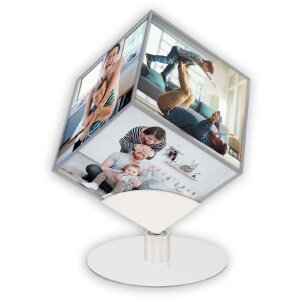 ZEP 6-гранний акриловий куб Стівен 8,5x8,5 см з металевою...