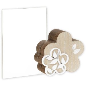 Рамка для фото з акрилу та дерева ZEP Флора 10x15 см