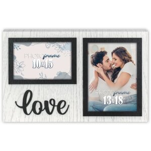 ZEP подвійна рамка Elvas для 10x15 і 13x18 см з дерева...
