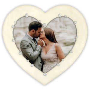 Металева фоторамка ZEP Дебюссі 14x16 см у формі серця з...