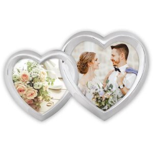 Подвійна металева фоторамка ZEP Ravel на 2 фото 8x8 та...