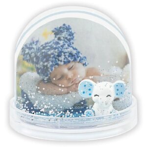 ZEP пластикова фото-куля дитяча блакитна 6,5x6,2 см