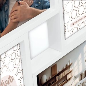 Рамка ZEP МДФ Барі Біла для 4-х фотографій 10x15 см