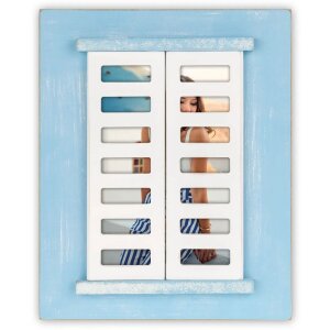 ZEP Деревяна фоторамка Procida Blue 10x15 см зі стулками