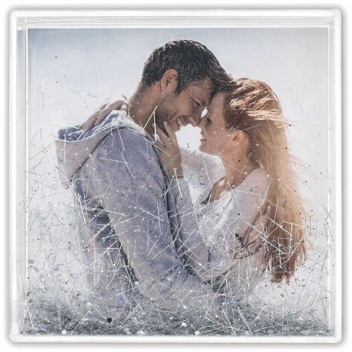 ZEP трясуча рамка з блискітками 10х10 см