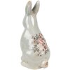 Clayre & Eef Декоративный кролик керамический серо-розовый 16x12x27 см стиль кантри