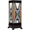 LumiLamp 5LL-6359 Tiffany Настільна лампа коричнево-бежева 17x17x44 см E27 40W