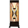 LumiLamp 5LL-6359 Tiffany Настільна лампа коричнево-бежева 17x17x44 см E27 40W