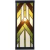 LumiLamp 5LL-6361 Настенный светильник Тиффани бежево-зеленый 14x16x40 см E27 стекло металл