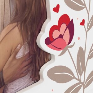 ZEP Деревяна фоторамка Жизель Біле серце Квіти 10x15 см...