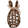 Clayre & Eef декоративный кролик из ротанга натуральный коричневый 16x16x31 см стиль кантри
