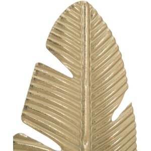 Декоративна скульптура Mauro Ferretti Leaf Glam Gold Black 10x10x34 см