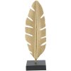 Декоративна скульптура Mauro Ferretti Leaf Glam Gold Black 10x10x34 см