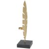 Декоративна скульптура Mauro Ferretti Leaf Glam Gold Black 10x10x34 см