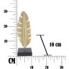 Декоративна скульптура Mauro Ferretti Leaf Glam Gold Black 10x10x34 см