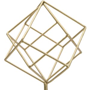 Скульптура Mauro Ferretti Куб 16x18x52.5 см золото-білий