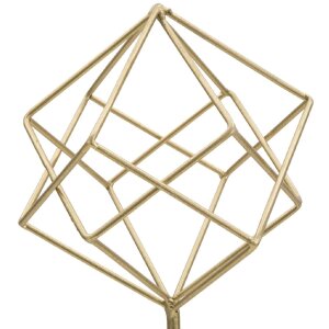 Mauro Ferretti скульптура Куб 16x18x41,5 см золотисто-белый