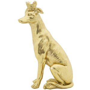 Mauro Ferretti скульптура собаки Dog Gold 20x12.5x33 см золото