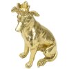 Mauro Ferretti скульптура собаки Dog Gold 20x12.5x33 см золото
