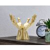 Ручна скульптура Mauro Ferretti Руки миру 25x15x24 см золото