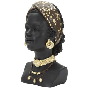 Mauro Ferretti Бюст Massai Woman 19x18,5x30 см черный