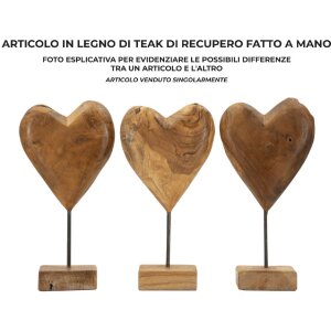 Mauro Ferretti скульптура Добу з тикового дерева 20x12x37 см коричневий