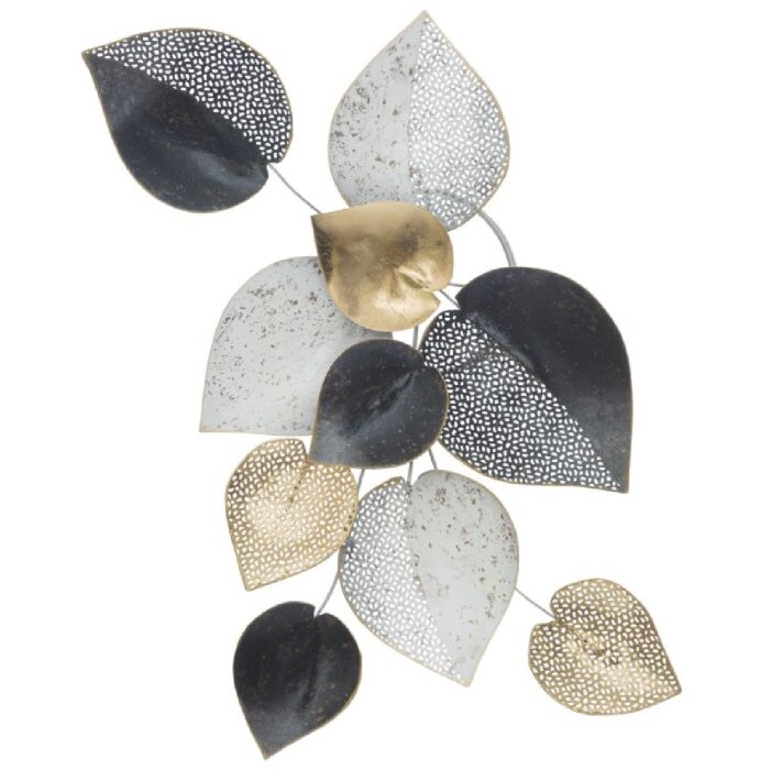 Настінне панно Mauro Ferretti Half Leaf 62,5x5,5x40 см різнокольорове