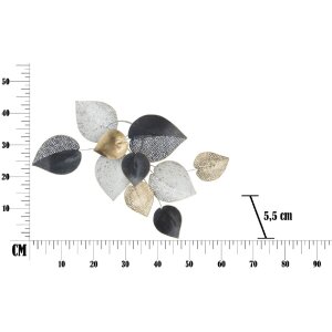Настінне панно Mauro Ferretti Half Leaf 62,5x5,5x40 см різнокольорове