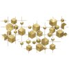 Настенное панно Mauro Ferretti Абстракция 90,5x3,5x50 см в золотом цвете
