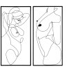 Настенное панно Mauro Ferretti Body Simply Set из 2 частей 50x1x100 см черное