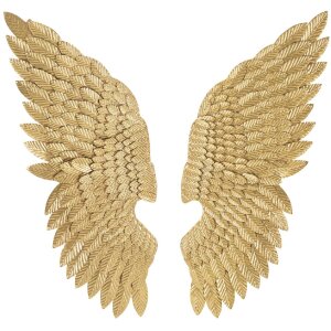 Настінне панно Mauro Ferretti Ali Beauty Set 2 штуки 37,5x3x100 см золотого кольору