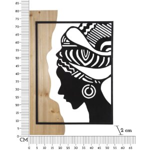 Настенное панно Mauro Ferretti Tribal 53x2x80 см черно-коричневый