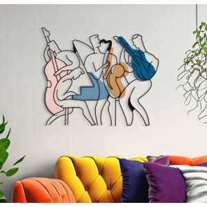 Настенное панно Mauro Ferretti Джаз 70x1,3x60 см разноцветный