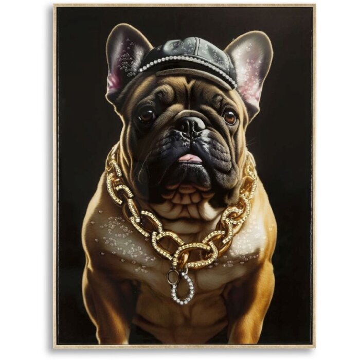 Настенная фреска Mauro Ferretti Bully 62x4x82 см черное золото