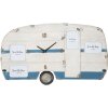 Настінний годинник Mauro Ferretti Roulotte 79x3.5x46.5 см біло-синій