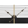 Настінний годинник Mauro Ferretti Glam Stick Ø60x4.5 см чорне золото