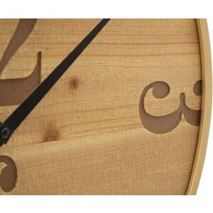 Настінний годинник Mauro Ferretti Fuji Ø 50x3,5 см, натуральний колір