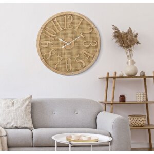 Mauro Ferretti Настенные часы Boho Ø 60x4,5 см натуральный цвет белый