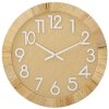 Настінний годинник Mauro Ferretti Boho Plus Ø 60x4,5 см, натуральний білий колір