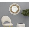 Mauro Ferretti Настенное зеркало Shai Light Ø 54,5x4,5 см золото-крем